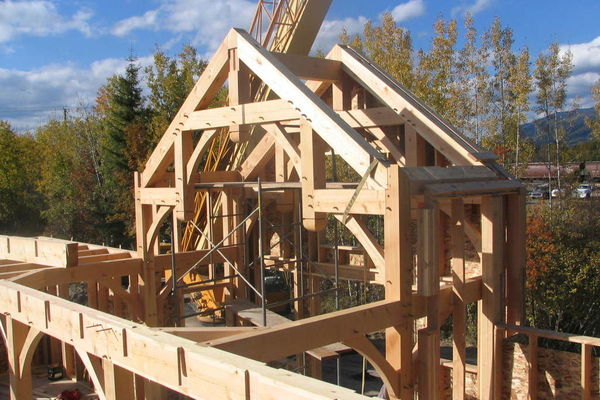 Whitefish-Timber-Frame-Montana-Construction-Raising